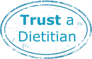 The British Dietetic Association's 'Trust a Dietitian' campaign logo